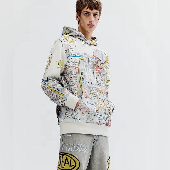H&M Other - Basquiat x Ev Bravado & Tela D'Aore x H&M - Hoodie Size Medium NWT